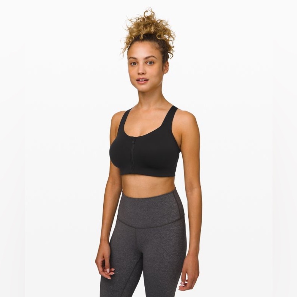 Lululemon Take Power Bra in Black Size 32DD Sports Bra Activewear Gym Training